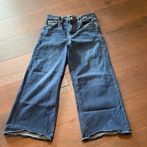 Quince Women's Bella Wide-Leg Stretch Dark Indigo Jeans